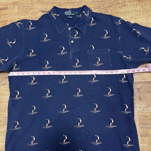 VINTAGE 1999 Polo Ralph Lauren Surfer Polo Shirt Made in Hong Kong Size XL - Picture 9 of 10
